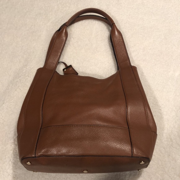 Michael Kors Tan Pebble Leather Shoulder Bag - Picture 7 of 9